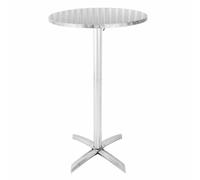 Bolero Flip Top Poseur Table Stainless Steel, 1050x600mm