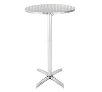 Bolero Flip Top Poseur Table Stainless Steel, 1050x600mm
