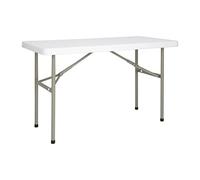 Bolero Foldaway Rectangular Utility Table 4Ft 740X1220X607mm Legs Fold Into Top
