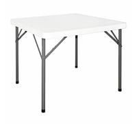 Bolero Foldaway Square Table Made of Polypropylene and Steel - 740X860X860mm