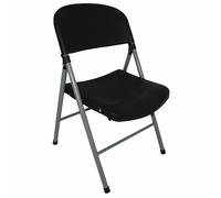 Bolero Foldaway Utility Chair Steel Black Functions Buffets 810X490X500mm 2pc