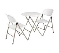 Bolero Foldaway Utility Chairs White (2 pack)