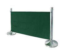 Bolero Green Canvas Barrier 700X1430X20mm Posts Safety Crowd Control Belts