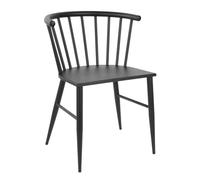 Bolero Harrowdene Side Chairs Black Spindle Set (2 pack) - Kitchen, Restaurant, Café Chair Set FU527