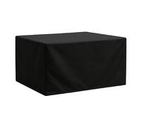 Bolero Heavy Duty Rectangular Outdoor Table Cover, Black, 2000 x 1000mm