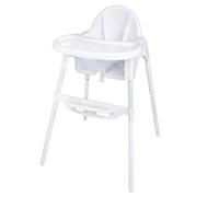 Bolero Highchair in White Stainless Steel & Polypropylene - 1010 x 650 x 770 mm