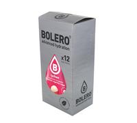 Bolero Instant Drink Lychee Flavour, Box of 12 Sachets (12x3g) Sugar-Free, Sweetened with Stevia + Vitamin C | Suitable for Children and Diabetics | Gluten-Free