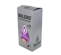 Bolero Instant Drink Plum Flavour, Box of 12 Sachets (12x3g) Sugar-Free, Sweetened with Stevia + Vitamin C | Suitable for Children and Diabetics | Gluten-Free