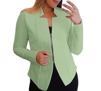 Bolero Jacket for Evening Dress, Short Blazer, Short Sporty Elegant Summer Jersey, Oversize, Modern, Lightweight, Large Sizes, Suit Jacket, Waisted Tweed Summer Blazer, Women's Light Lilac, Mint