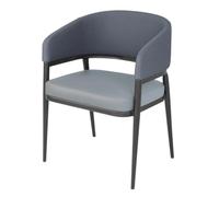 Bolero Dining Chairs Meridian Interior Stone Blue Upholstered FU521 - Pack of 2