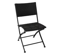 Bolero PE Wicker Folding Chair Set (2 pack)
