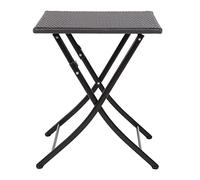Bolero Pe Wicker Folding Table Square 710X600X600mm Indoor Outdoor Restaurant