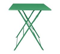 Bolero Perth Pavement Style Square Table Forest Green, 600 mm