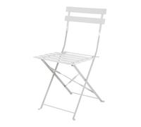 Bolero Perth Grey Pavement Style Steel Folding Chairs (2 Pack)