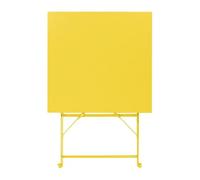 Bolero Perth Pavement Style Square Table Mellow Yellow, 600 mm