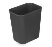 Bolero Waste Bin Black 14Ltr - Bathroom, Office, Home Trash Can FU599