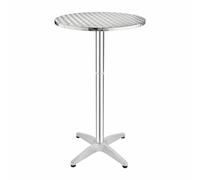 Bolero Poseur Table Made of Stainless Steel and Aluminium - 1050X600mm