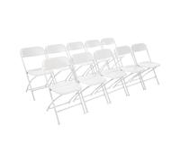 Bolero PP Folding Chairs White (Pack of 10) - GD387