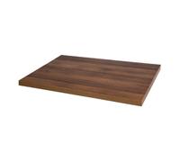 Bolero Pre Drilled Rectangular Table Top Durable Rustic Oak - 1100(W)x700(D)mm