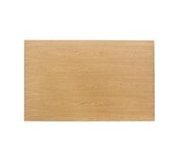 Bolero Pre-drilled Rectangular Tabletop, Natural Ash Veneer, Size: 1100 x 700 x 27 mm, Wood Effect Table Top, Indoor Use, Heat & Water Resistant, Café Table Top, Restaurant Tables, CY950