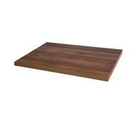 Bolero Pre-drilled Rectangular Table Top Rustic Oak 1100(W) x 700(D)mm
