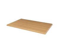 Bolero Pre-drilled Rectangular Tabletop Beech Effect
