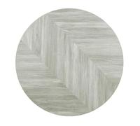 Bolero Pre-Drilled Round Table Top Chevron Design 600mm FU511
