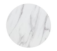 Bolero Pre-drilled Round Table Top Marble Effect 600mm