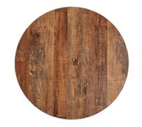 Bolero Pre-Drilled Round Table Top Urban Dark 600mm