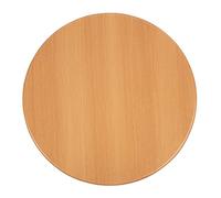 Bolero Pre-drilled Round Tabletop 600(Dia) mm, Beech Effect, Size: 30 x 600 mm, Indoor Use, Honeycomb Core Heat Resistant GG642