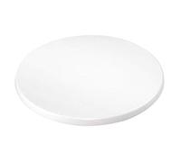 Bolero Pre-drilled Round Tabletop 600(Dia) mm, White, Size: 30 x 600 mm, Indoor Use, Honeycomb Core Heat Resistant up to 180°C, Stylish White Table Top, GG645