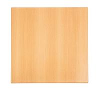 Bolero Pre-drilled Square Table Top in Beech - 700(W) x 700(D) mm