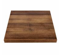 Bolero Pre-Drilled Square Table Top Rustic Oak 48Mm Thick Chipboard