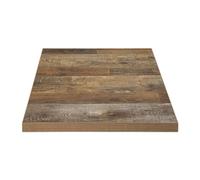 Bolero Pre-Drilled Square Table Top Urban Dark 600mm