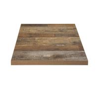 Bolero Pre-Drilled Square Table Top Urban Dark 600mm - DR821