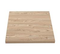 Bolero Pre-Drilled Square Table Top Antique Natural 600mm for Better Experience