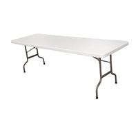 Bolero Rectangular Centre Folding Table White 8ft (Single) - CF375
