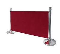Bolero Red Canvas Barrier 700X1430X20mm Posts Safety Crowd Control Belts