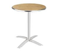 Bolero Round Flip Top Table Ash 600mm