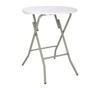 Bolero Round Folding Table Granite White 600mm (Single) - CA998
