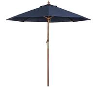 Bolero Tall Round Parasol 3X25M Diameter Navy Blue Outdoor Garden Umbrella