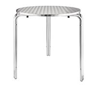 Bolero Round Stainless Steel Bistro Table 700mm