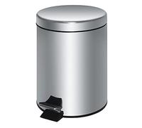Stainless Steel Pedal Bin Silver 20Ltr Waste Dustbin Rubbish 448X293mm