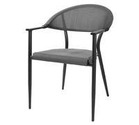 Bolero Santiago Aluminium Outdoor Armchairs Pack of 4, Black