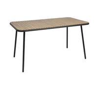 Bolero Santorini Rectangular Table Wood Effect 1400mm