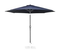 Bolero Seville Round Metal Pole Parasol - Navy Blue - 3m