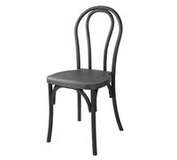 Bolero Soho Bentwood Style Resin Chairs Black (4 Pack)