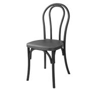 Bolero Soho Bentwood Style Resin Chairs, Black (Pack of 4)
