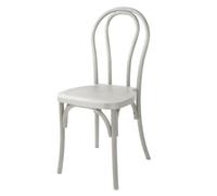 Bolero Soho Bentwood Style Resin Chairs, Limewash, Pack of 4 | Commercial-grade seating solution brings classic bistro styling to busy hospitality settings; easy to wipe clean.