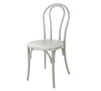 Bolero Soho Bentwood Style Resin Chairs Limewash, Set 4
